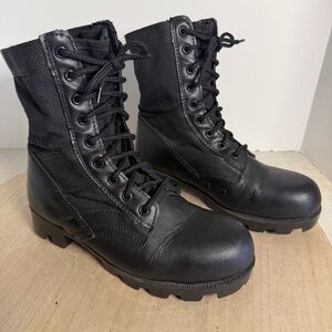 Rothco Black Tactical Combat Boots Hard Toe Unisex Mens 6 Womens 7.5